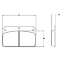 Performance Friction 7752.14.12.44 Racing Pad - 14 Compound