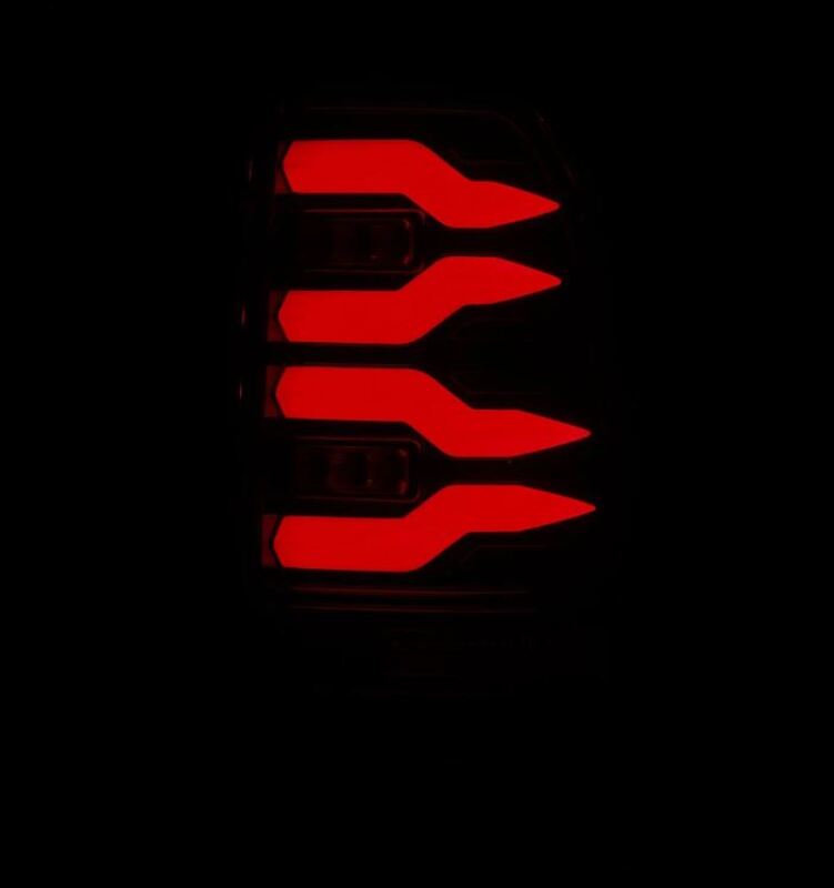 AlphaRex 97-03 Ford F150 / 99-16 Ford F250/F350/F450/F550 LUXX-Series LED Tail Lights - Alpha-Black 658001