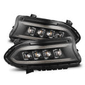 AlphaRex 15-23 Dodge Charger NOVA-Series LED Proj Headlights Blk w/Activtn Light & Seq.Sig / SB DRL 880499