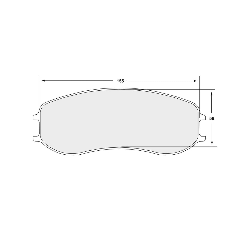 PFC Porsche 991 Cup / Cayman GT4 Clubsport Front Brake Pads - 11 Compound - 7968.11.28.44