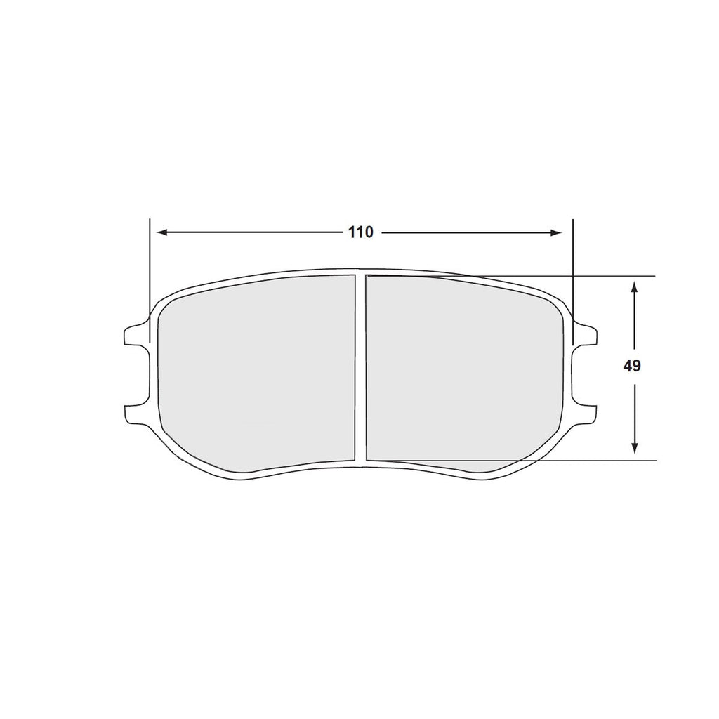 PFC Porsche 991 Cup / Cayman GT4 Clubsport Rear Brake Pads - 332 Compound  - 7969.332.26.44