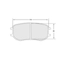 PFC Porsche 991 Cup / Cayman GT4 Clubsport Rear Brake Pads - 332 Compound  - 7969.332.26.44