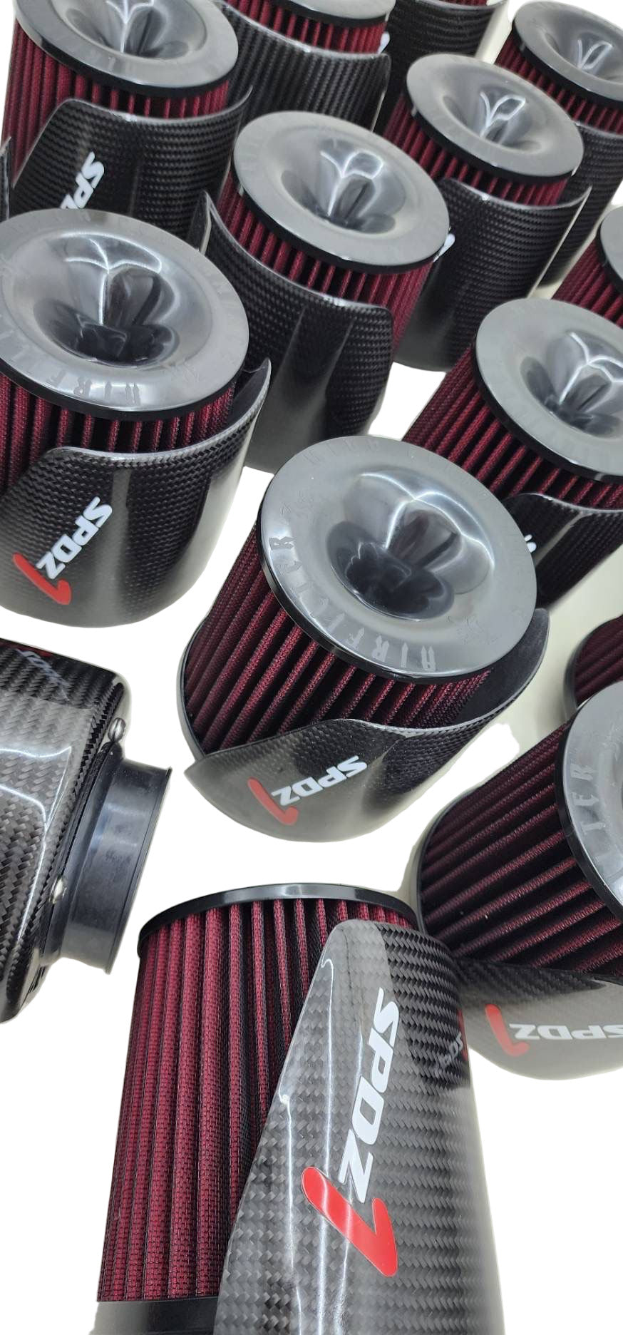 SPDZ1 Carbon Cover High Velocity 3” Inlet Intake Filter