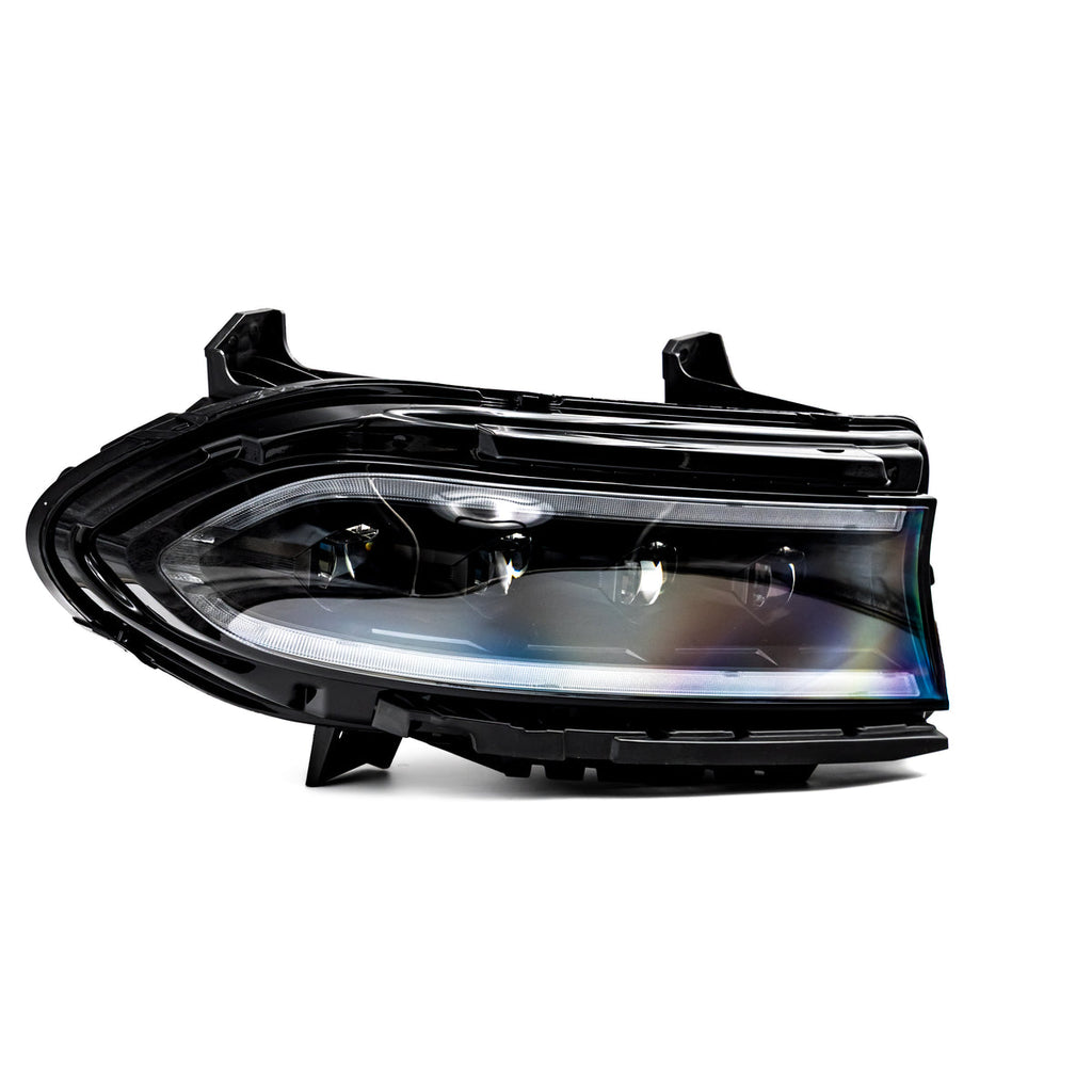 SPDZ1 2015–2024 Dodge Charger Hellfire LED Headlights w/ Switchback DRL & Amber Sequential Turn Signals
