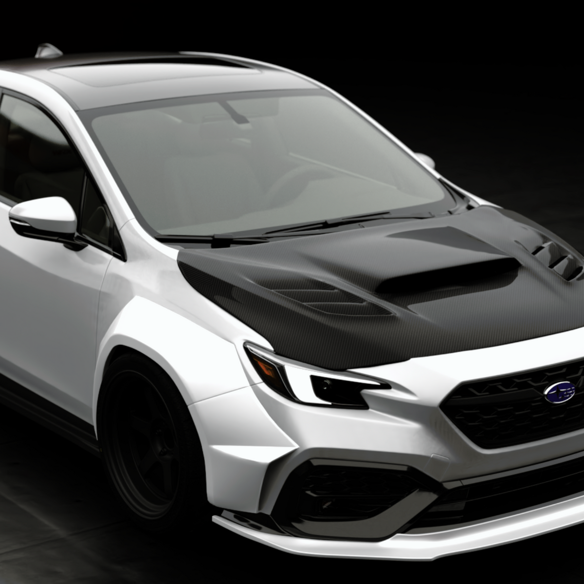 JDMuscle [22-25 WRX] Kogeki Style Front Lip