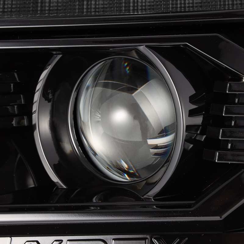 AlphaRex 12-15 Toyota Tacoma LUXX LED Projector Headlights Plank Style Alpha Black w/DRL 880750