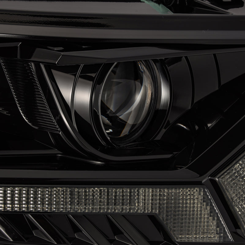 AlphaRex 2019+ Ford Ranger PRO-Series Proj Headlights Plank Style Alpha Black w/Seq Signal/DRL 880119