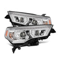 AlphaRex 14-22 Toyota 4Runner PRO-Series Projector Headlights Black w/Seq. Sig. + DRL 880815