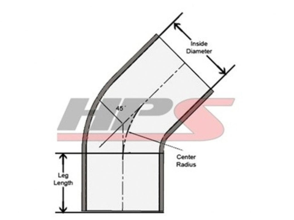 HPS 3-1/4" - 3-1/2" ID, Silicone 45 Degree Elbow Reducer Coupler Hose, High Temp 4-ply Reinforced, Blue, 83mm - 89mm ID