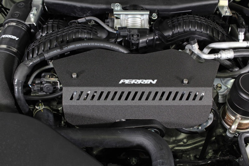 Perrin [22-25 WRX] Pulley Cover - Black | PSP-ENG-153BK