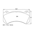 Pagid U-8081 Yellow Racing Pad - RS29 Compound