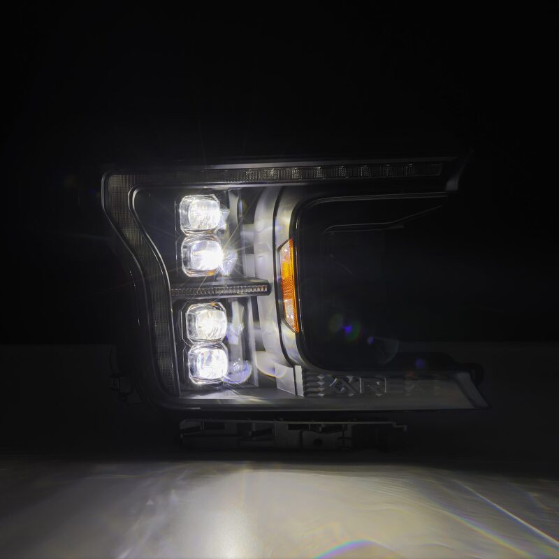AlphaRex 18-20 Ford F-150 NOVA LED Proj Headlight  Blk (14th Gen G2 Style) 880248