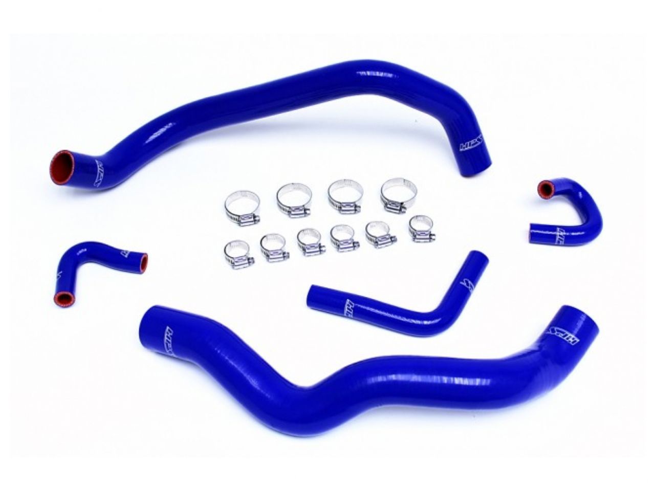 HPS Blue Reinforced Silicone Radiator and Heater Hose Kit Coolant Ford 01-04 Mustang 3.8L 3.9L V6