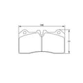 Pagid U-8187 Racing Pad For Ceramic Rotors - RSC-1 Compound