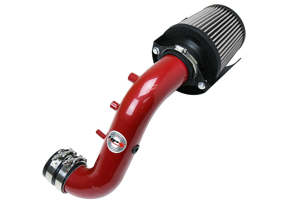 HPS Shortram Air Intake Kit 2002-2006 Acura RSX Type-S 2.0L, Includes Heat Shield, Red