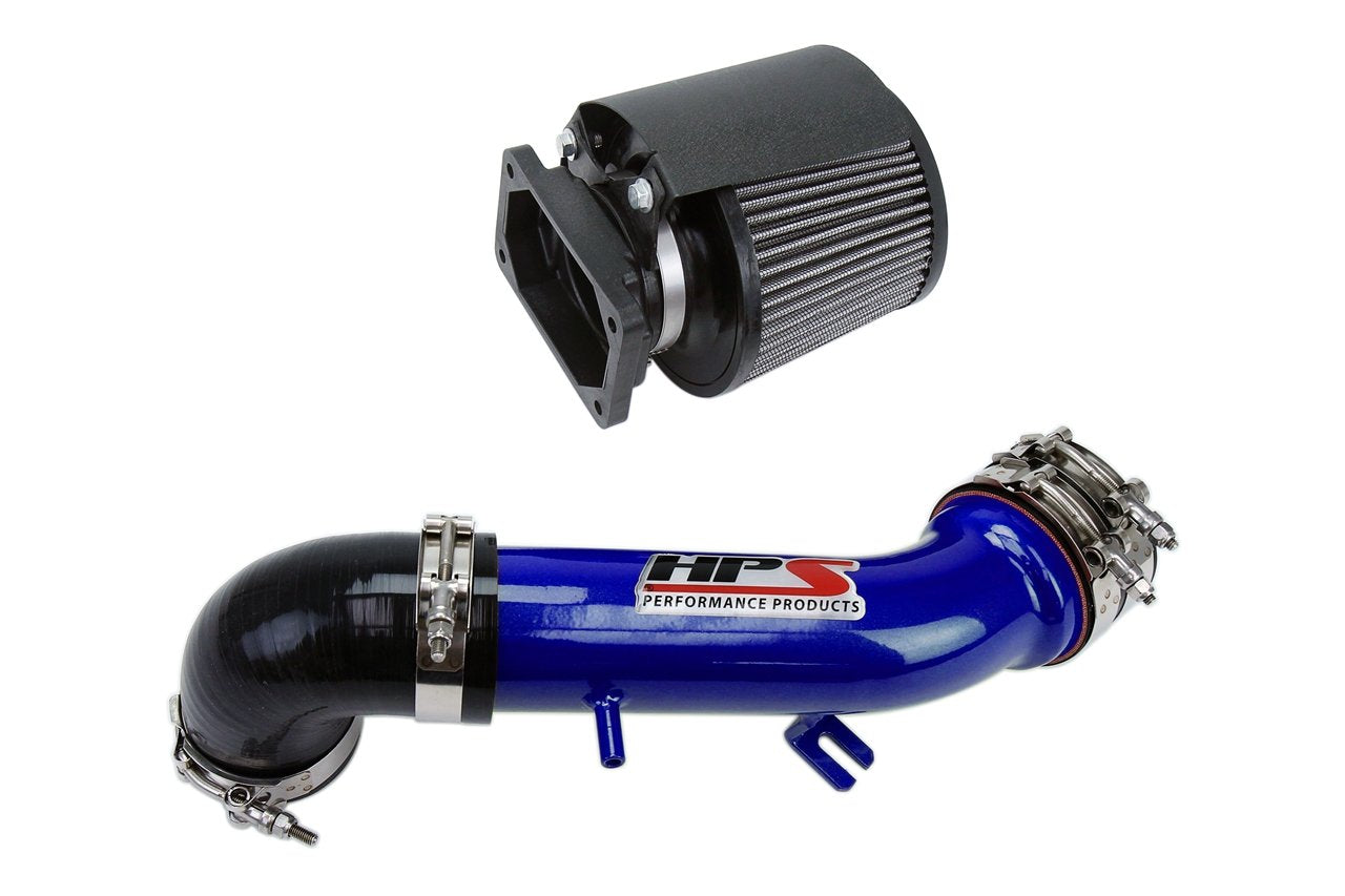 HPS Shortram Air Intake Kit 2001-2003 Dodge Stratus R/T V6 3.0L, Includes Heat Shield, Blue