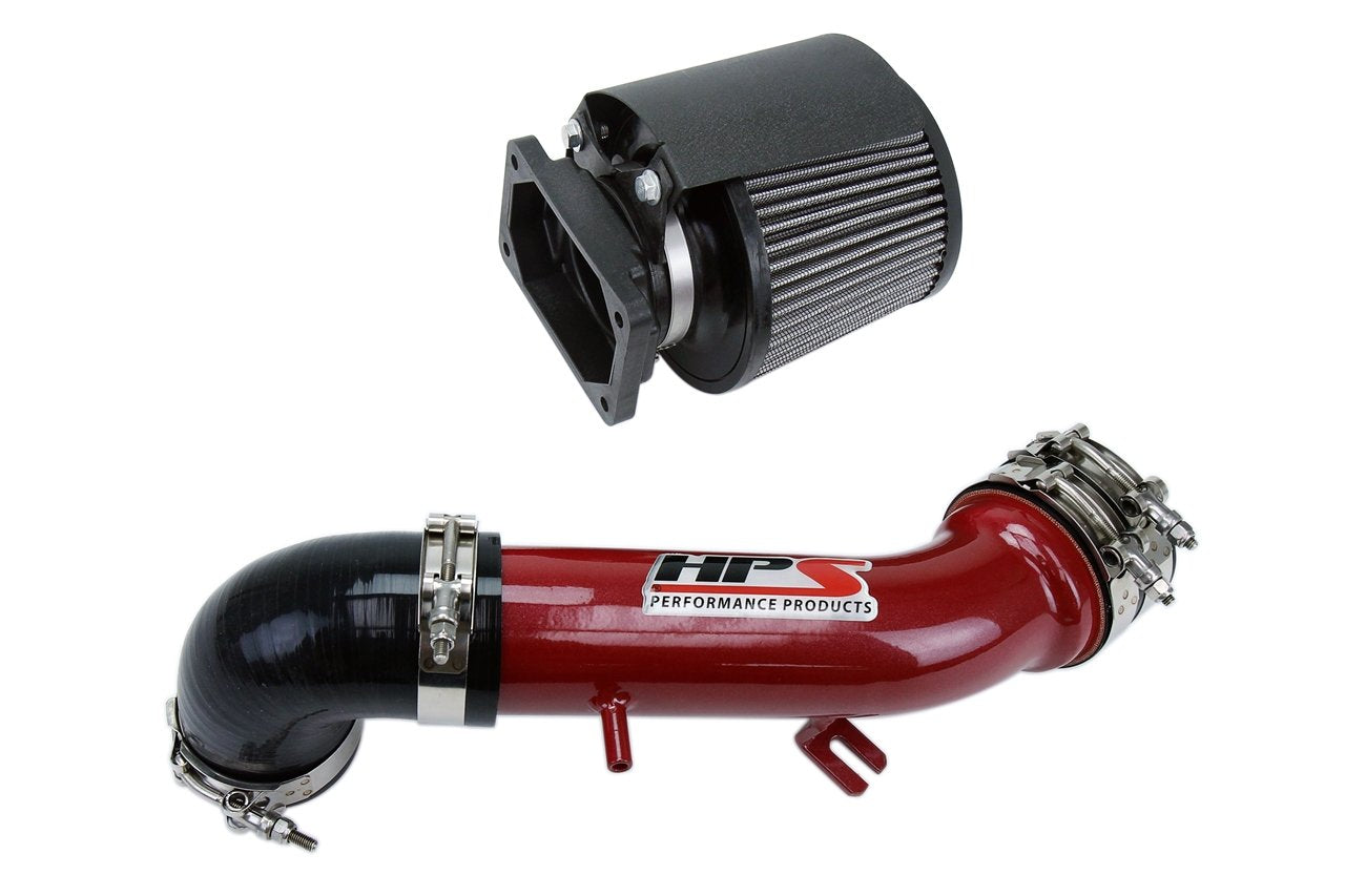 HPS Shortram Air Intake Kit 2001-2003 Dodge Stratus R/T V6 3.0L, Includes Heat Shield, Red