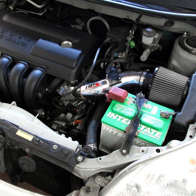 HPS Shortram Air Intake Kit 2003-2004 Toyota Corolla 1.8L, Polish