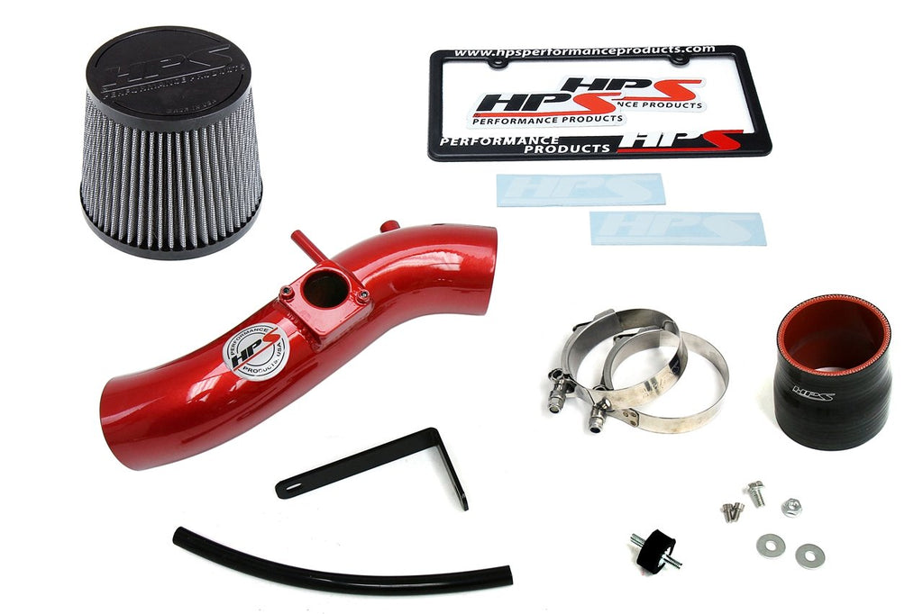 HPS Shortram Air Intake Kit 2003-2004 Pontiac Vibe 1.8L, Red