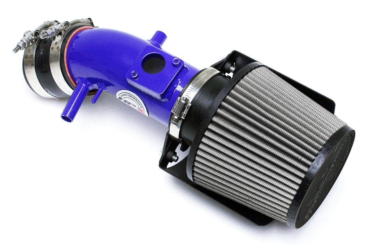 HPS Shortram Air Intake Kit 2009-2016 Toyota Venza 3.5L V6, Includes Heat Shield, Blue