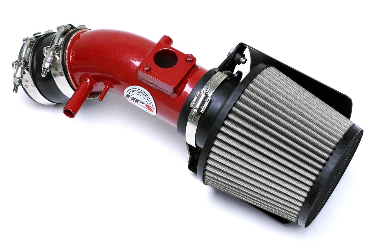 HPS Shortram Air Intake Kit 2009-2016 Toyota Venza 3.5L V6, Includes Heat Shield, Red