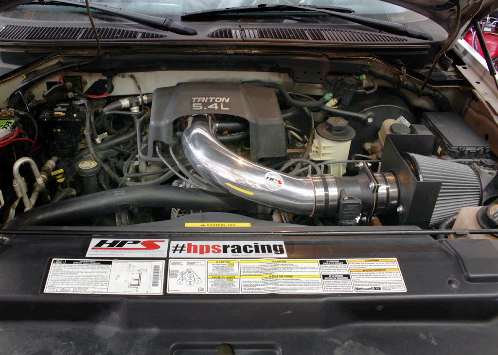 HPS Shortram Air Intake Kit 2004 Ford F150 Heritage 4.6L V8, Includes Heat Shield, 827-540