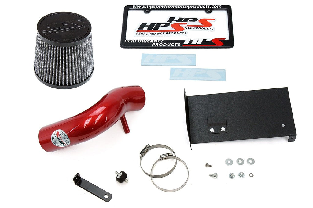 HPS Shortram Air Intake Kit 2003-2006 Mini John Cooper Works JCW 1.6L Supercharged, Includes Heat Shield, Red