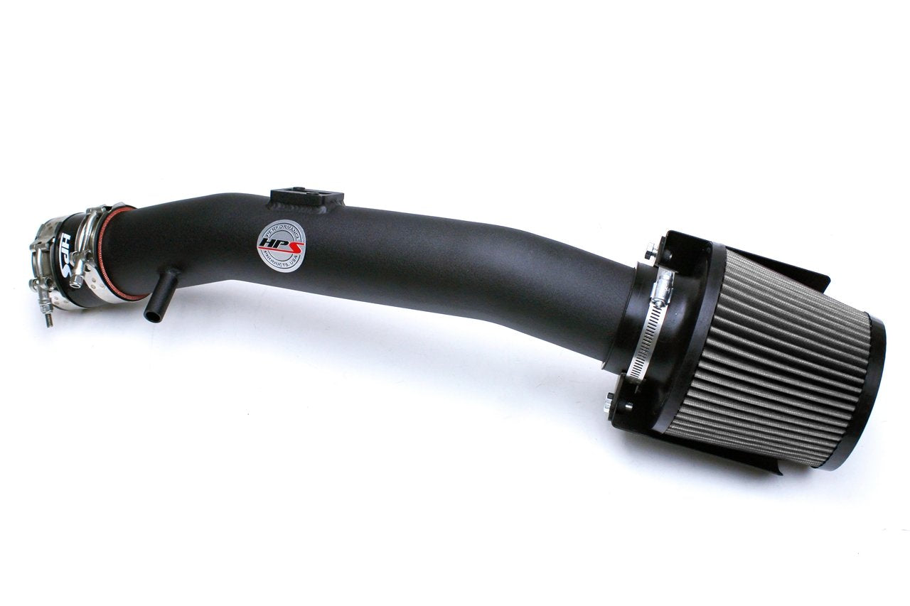 HPS Shortram Air Intake Kit 2004-2006 Nissan Altima V6 3.5L, Includes Heat Shield, Black