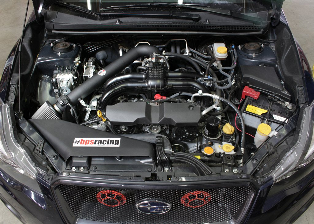 HPS Shortram Air Intake Kit 2012-2017 Subaru Legacy 2.5L Non Turbo, Includes Heat Shield, Black
