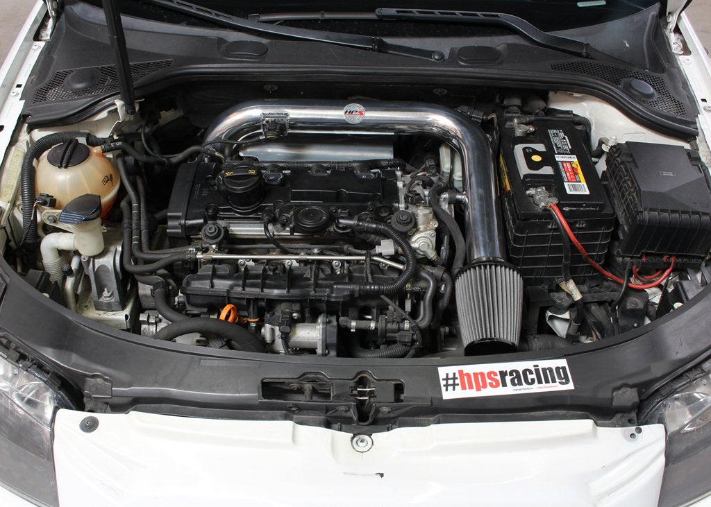 HPS Shortram Air Intake Kit 2006-2008 Volkswagen Passat 2.0T Turbo FSI Auto Trans., Includes Heat Shield, Black