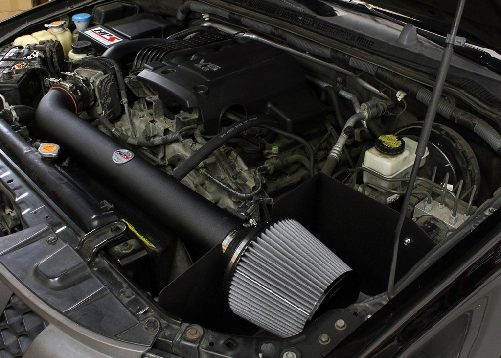 HPS Shortram Air Intake Kit 2005-2015 Nissan Frontier 4.0L V6, Includes Heat Shield, Black