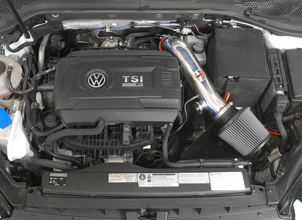HPS Shortram Air Intake Kit 2015-2017 Volkswagen Golf 2.0T TSI Turbo, Includes Heat Shield, Black