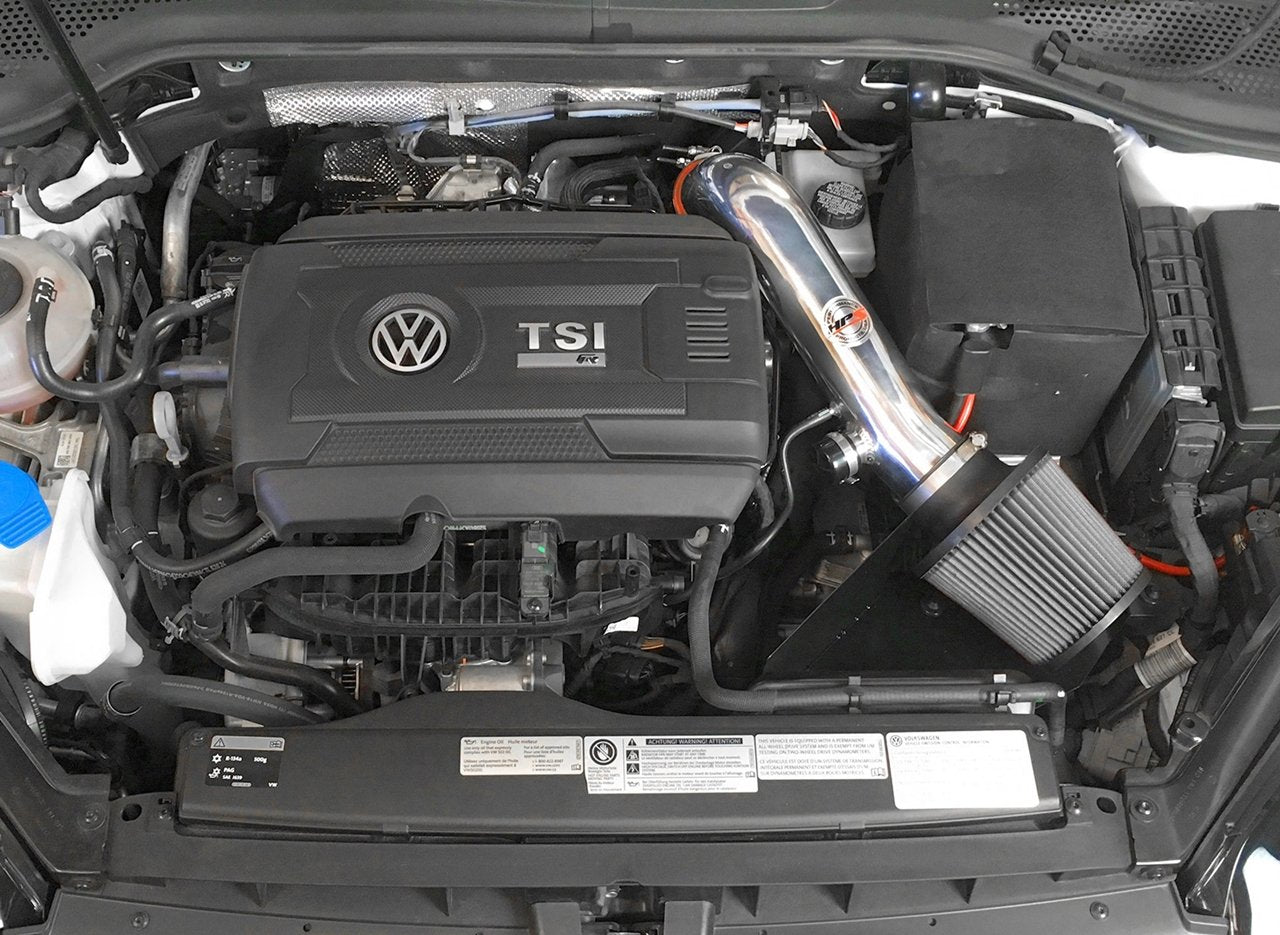HPS Shortram Air Intake Kit 2015-2017 Volkswagen Golf 2.0T TSI Turbo, Includes Heat Shield, Black