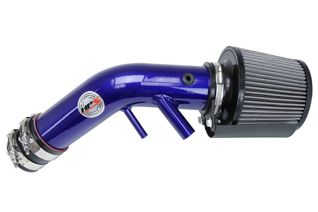 HPS Shortram Air Intake Kit 2016-2017 Kia Optima LX 1.6L Turbo, Includes Heat Shield, Blue