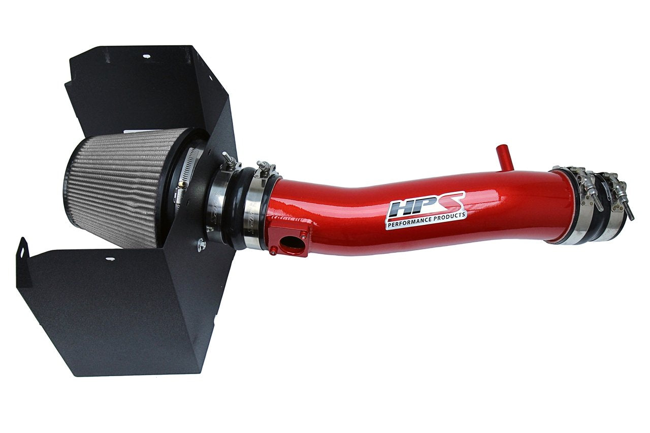 HPS Shortram Air Intake Kit 2016-2019 Toyota Tacoma 3.5L V6, Includes Heat Shield, 827-595