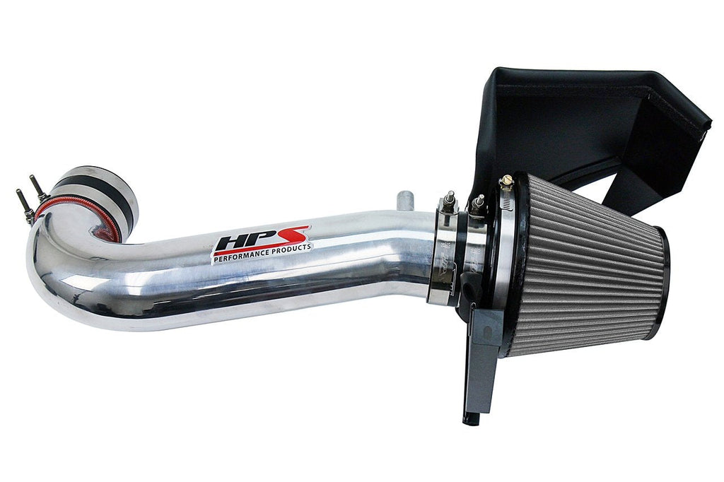 HPS Shortram Air Intake Kit 2011-2017 Dodge Charger 5.7L V8 except Shaker Hood, Includes Heat Shield, Polish