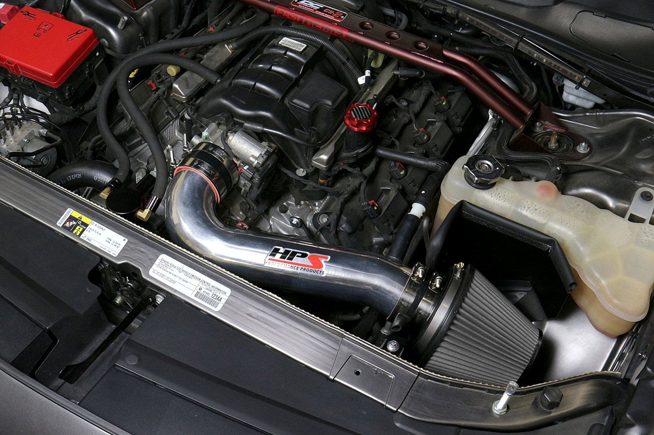 HPS Shortram Air Intake Kit 2011-2017 Dodge Charger 5.7L V8 except Shaker Hood, Includes Heat Shield, 827-600
