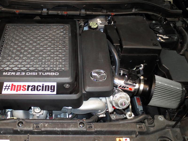 HPS Shortram Air Intake Kit 2007-2013 Mazda Mazdaspeed 3 2.3L Turbo, Polish