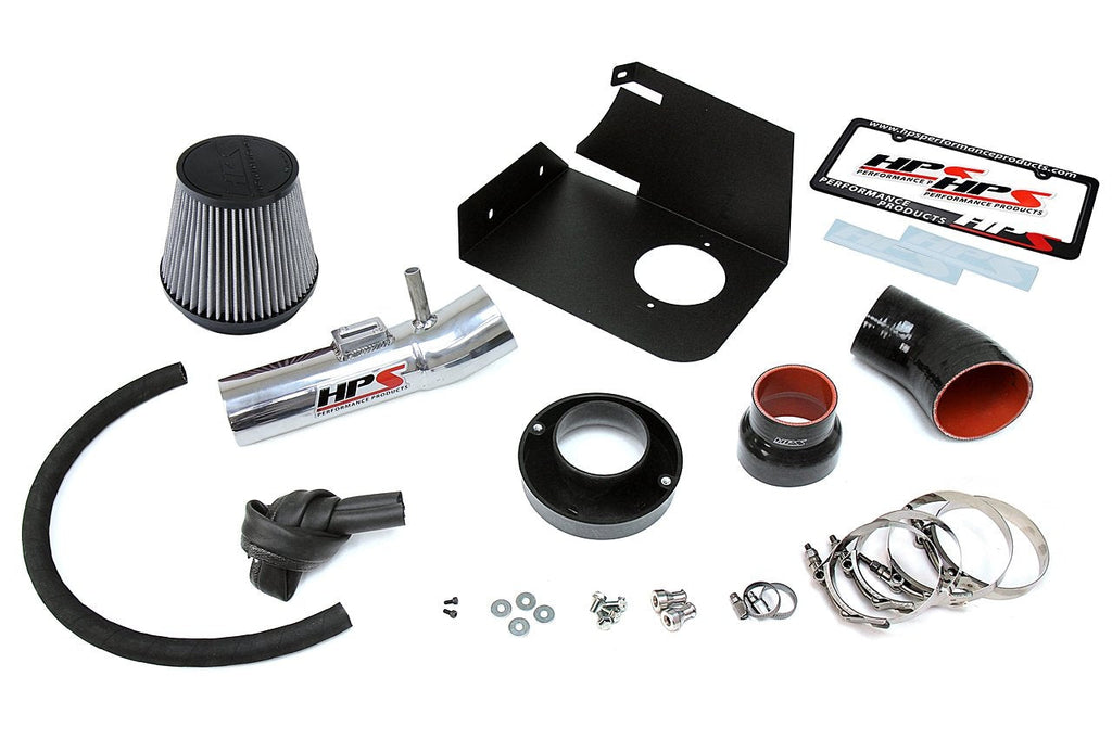 HPS Shortram Air Intake Kit 2004-2011 Ford Ranger 4.0L V6, Includes Heat Shield, Polish