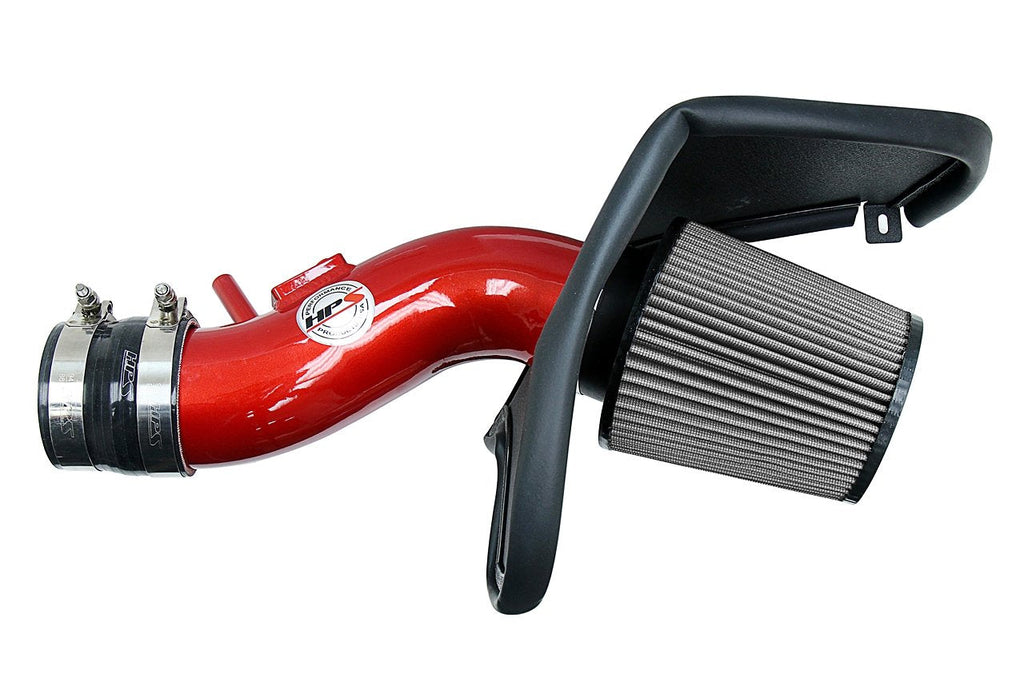 HPS Shortram Air Intake Kit 2016-2018 Honda Pilot 3.5L V6, Includes Heat Shield, Red
