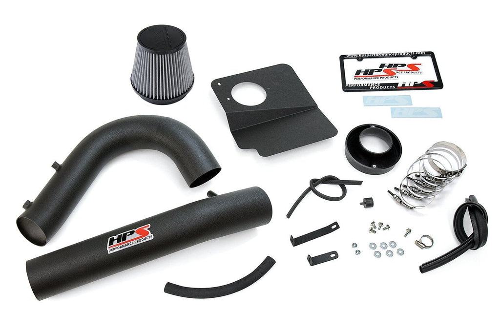 HPS Shortram Air Intake Kit 2011-2018 Dodge Charger 3.6L V6, Includes Heat Shield, Black