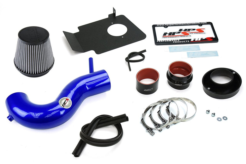 HPS Shortram Air Intake Kit 2009-2010 Dodge Challenger 5.7L V8, Includes Heat Shield, Blue