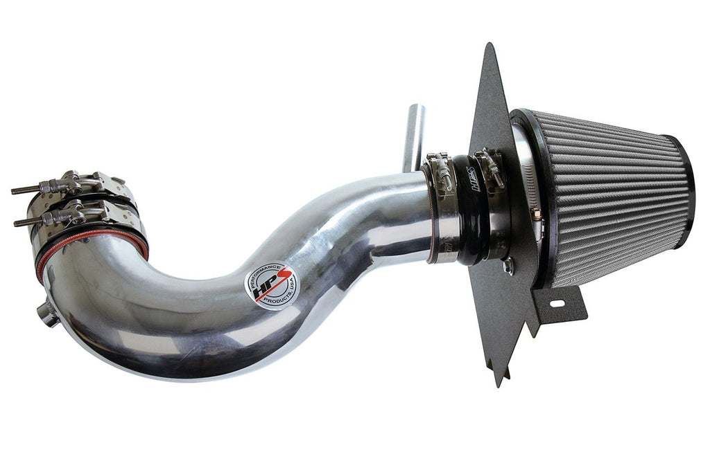 HPS Shortram Air Intake Kit 2009-2010 Dodge Challenger 5.7L V8, Includes Heat Shield, Polish
