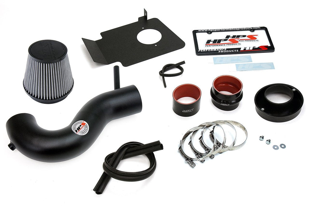 HPS Shortram Air Intake Kit 2009-2010 Dodge Challenger 5.7L V8, Includes Heat Shield, Black