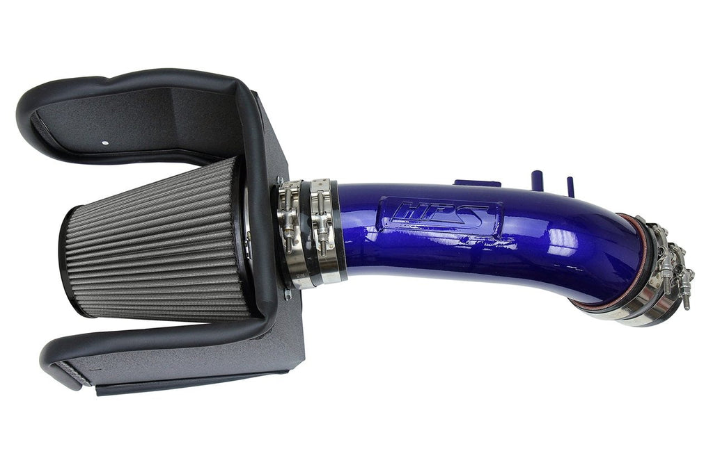HPS Shortram Air Intake Kit 2008-2018 Lexus LX570 5.7L V8, Includes Heat Shield, Blue