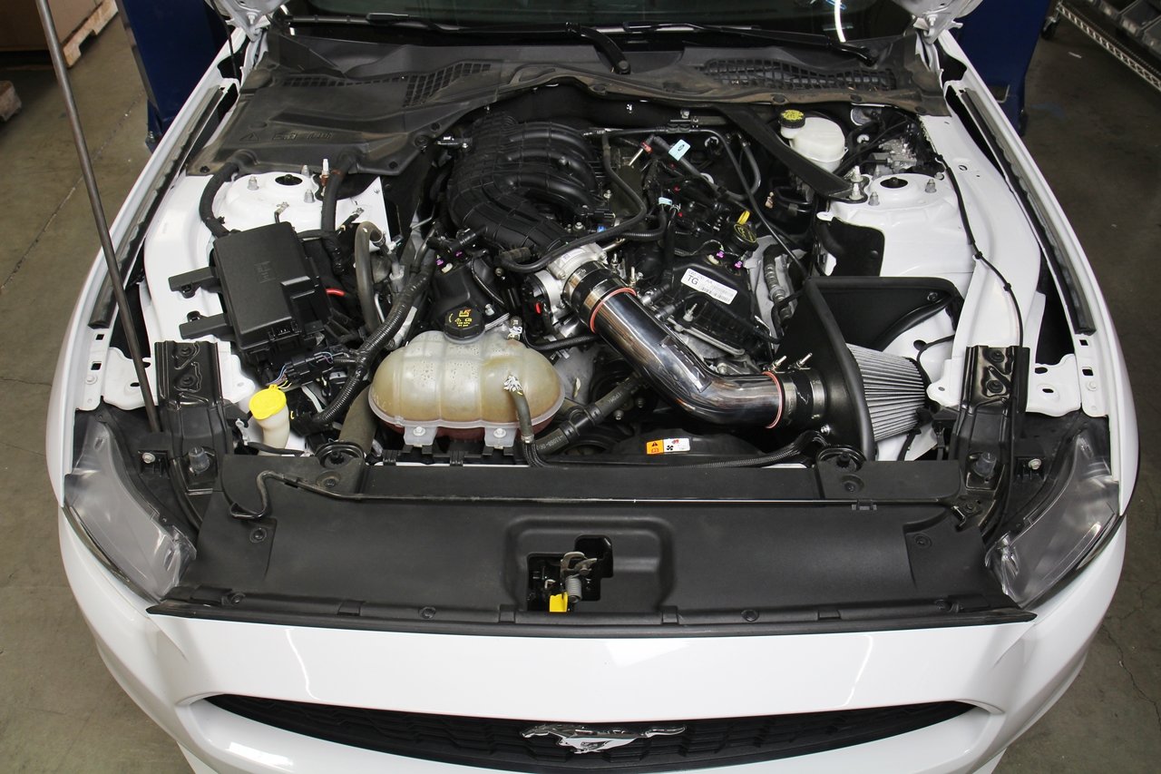 HPS Shortram Air Intake Kit 2015-2017 Ford Mustang 3.7L V6, Includes Heat Shield, 827-638