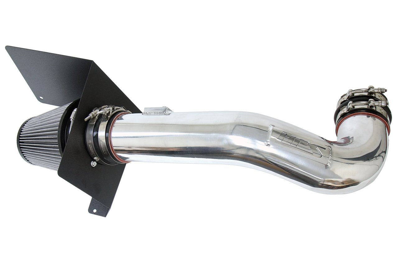 HPS Shortram Air Intake Kit GMC 2009-2013 Sierra 1500 4.8L 5.3L 6.0L 6.2L V8 (Excludes Hybrid), Includes Heat Shield, 827-667
