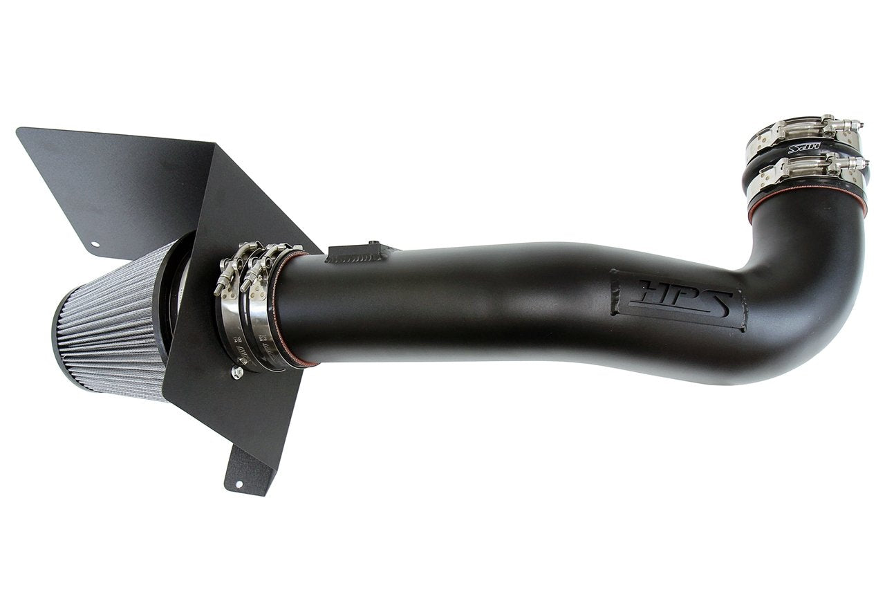 HPS Shortram Air Intake Kit GMC 2009-2013 Sierra 1500 4.8L 5.3L 6.0L 6.2L V8 (Excludes Hybrid), Includes Heat Shield, 827-667