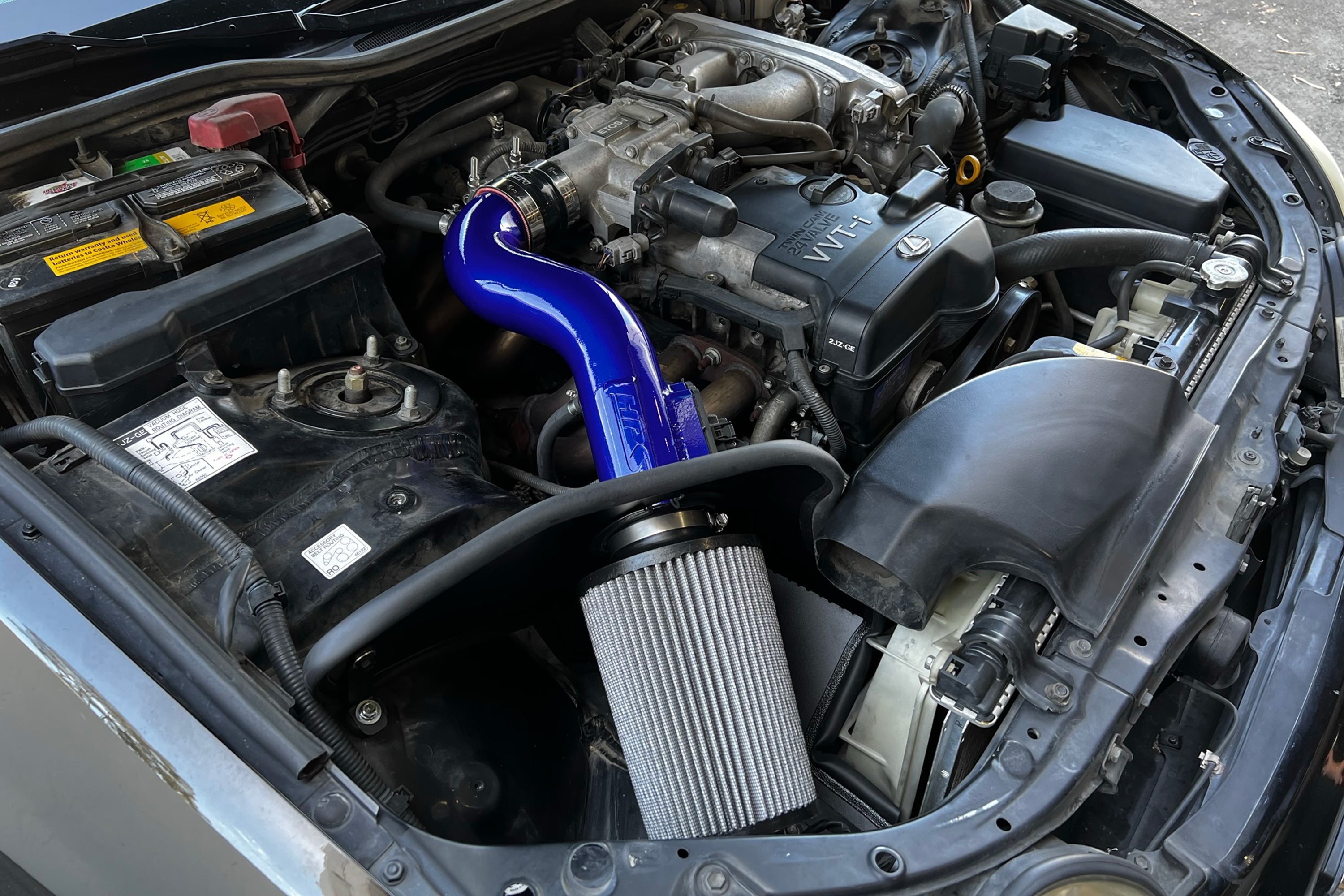 HPS Air Intake Kit Lexus 1998-2000 GS300 3.0L, Includes Heat Shield, 827-705