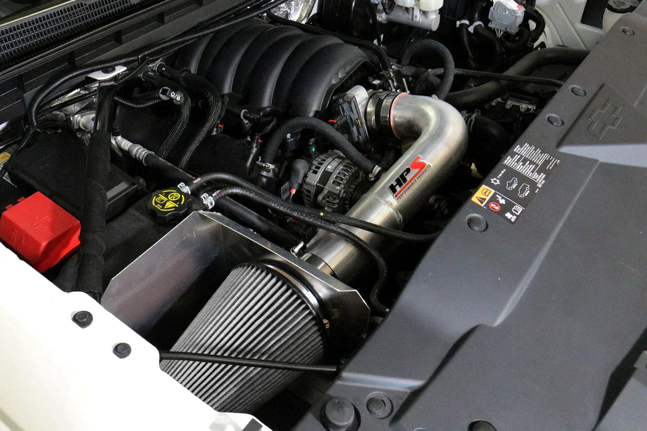 HPS Air Intake Kit 2018-2020 Chevy Tahoe 6.2L V8, Includes Heat Shield, 827-707